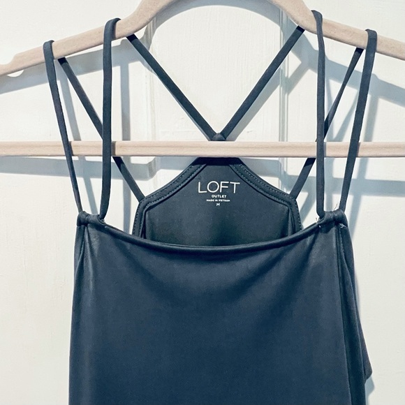 LOFT Blue/Grey Strappy Tank - Picture 2 of 2